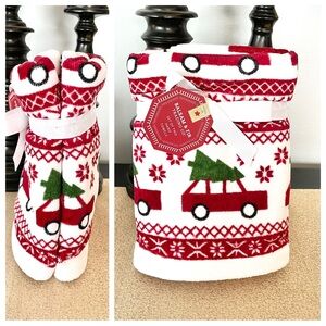 New SET OF 2 CHRISTMAS TREE/FARM TRUCK Hand Towels